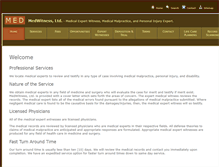 Tablet Screenshot of medwitness.com
